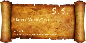 Stern Veréna névjegykártya